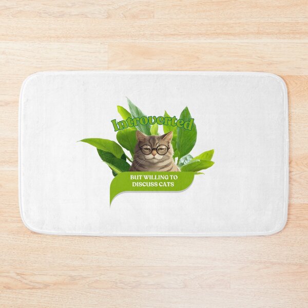 Item preview, Introverted but willing to discuss cats designed and sold by Avohai!.