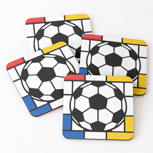 Item preview, Geometric Soccer Ball Art Inspired by Mondrian designed and sold by BrickByDream.