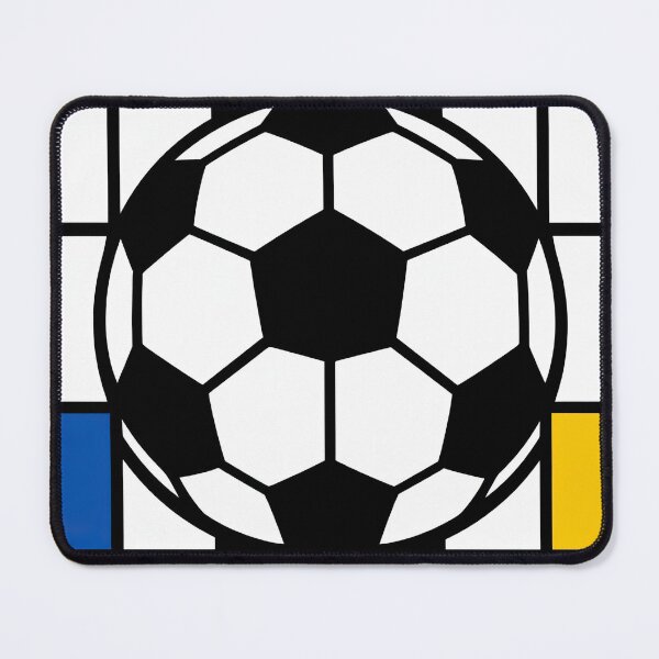 Item preview, Geometric Soccer Ball Art Inspired by Mondrian designed and sold by BrickByDream.