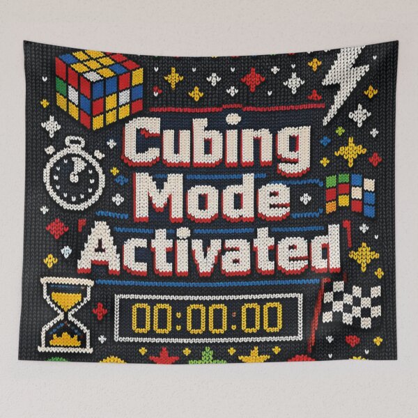 Item preview, Cubing Mode Activated Speedcubing Knitting Pattern designed and sold by Mauswohn.