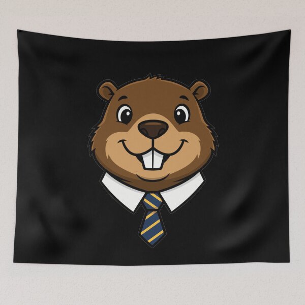 Item preview, Professional Beaver Boss Cartoon Business Mascot designed and sold by k3rstman1.
