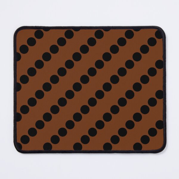 Item preview, Black Polka Dot on Brown (CL) designed and sold by POLKAIWERX.