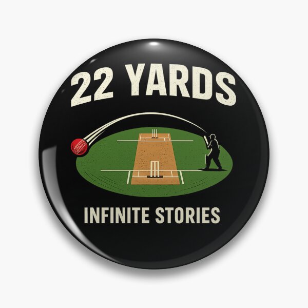 Item preview, 22 Yards Infinite Stories – Minimal Cricket Pitch Design | Cricket Lover T-Shirt designed and sold by warlistop.