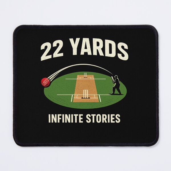 Item preview, 22 Yards Infinite Stories – Minimal Cricket Pitch Design | Cricket Lover T-Shirt designed and sold by warlistop.