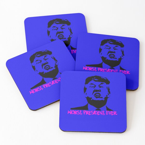 Item preview, Trump Worst President Ever MAGA Shirt (Pink lettering) designed and sold by ReggieRaggz.