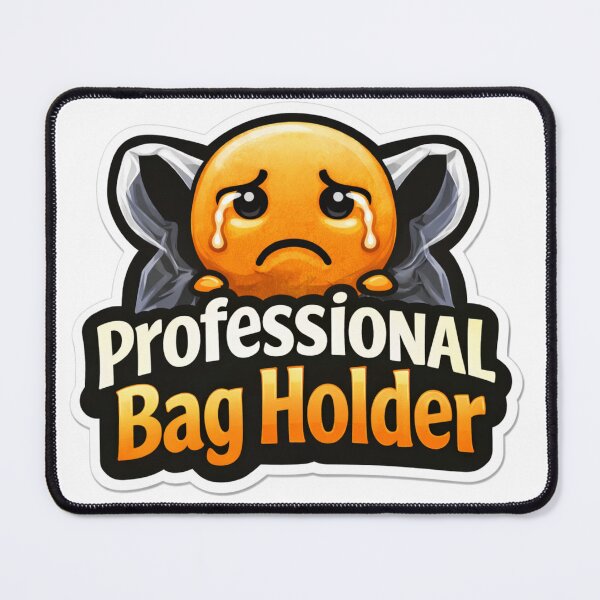 Item preview, Professional Bag Holder – Funny Stock Market Trader Meme designed and sold by VolatilityEdge.