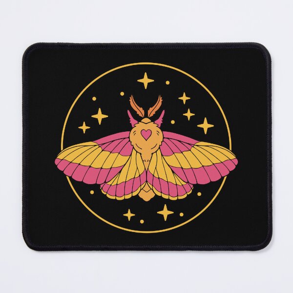 Item preview, Rosy maple moth designed and sold by Erika Vaigel Creations.