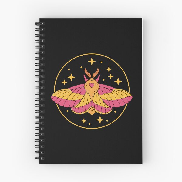 Item preview, Rosy maple moth designed and sold by Erika Vaigel Creations.
