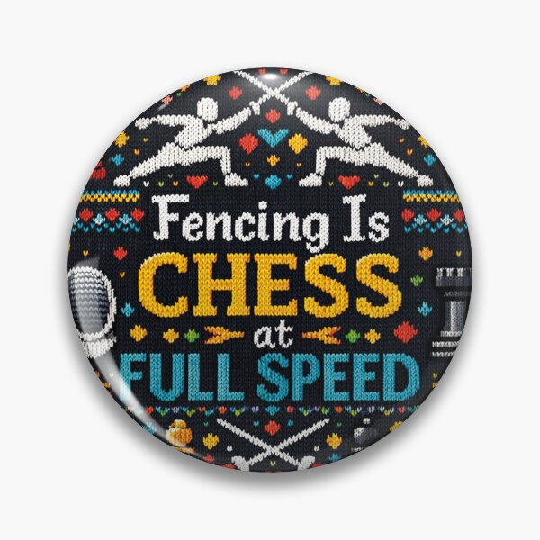 Item preview, Fencing Is Chess at Full Speed Knitting Pattern designed and sold by Mauswohn.