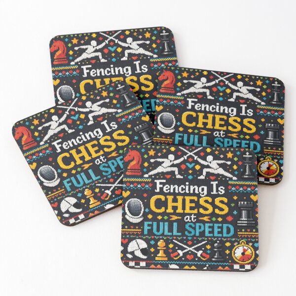 Item preview, Fencing Is Chess at Full Speed Knitting Pattern designed and sold by Mauswohn.