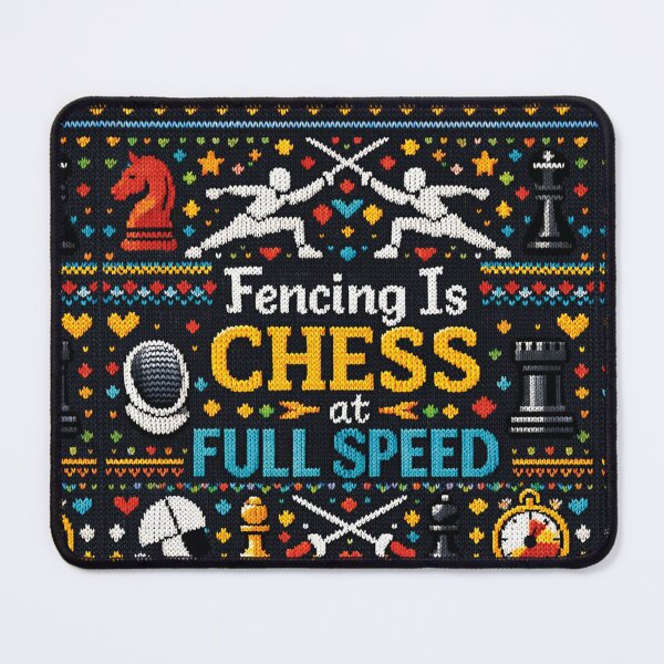 Item preview, Fencing Is Chess at Full Speed Knitting Pattern designed and sold by Mauswohn.