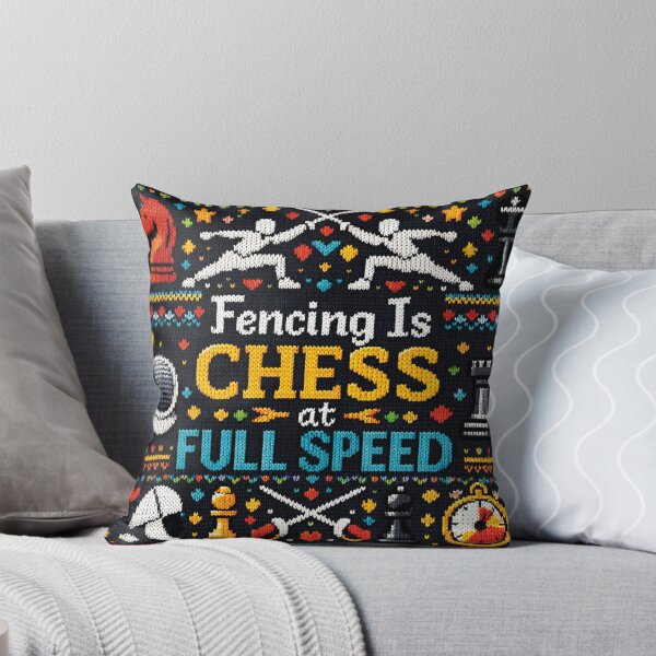 Item preview, Fencing Is Chess at Full Speed Knitting Pattern designed and sold by Mauswohn.