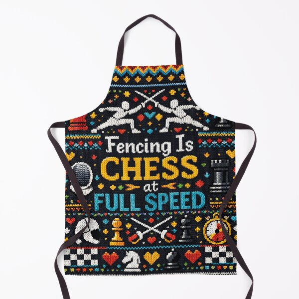 Item preview, Fencing Is Chess at Full Speed Knitting Pattern designed and sold by Mauswohn.