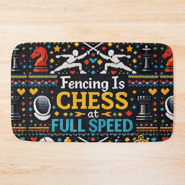 Item preview, Fencing Is Chess at Full Speed Knitting Pattern designed and sold by Mauswohn.