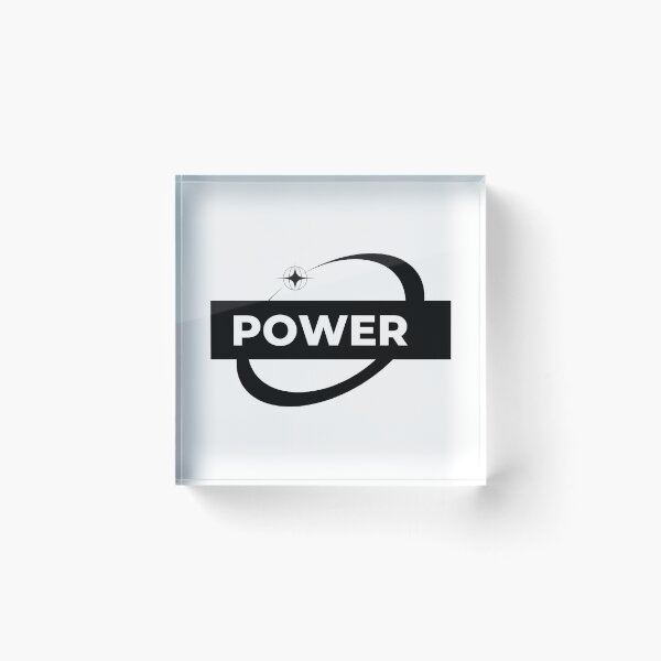 Item preview, POWER – Powerful Motivational Word Typography Sticker designed and sold by ascendzero.