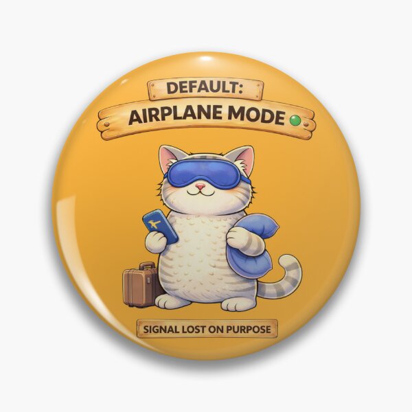 Item preview, Funny Cat Default Signal Lost Cat Humor Adulting Survival Meme designed and sold by Mindworx21.