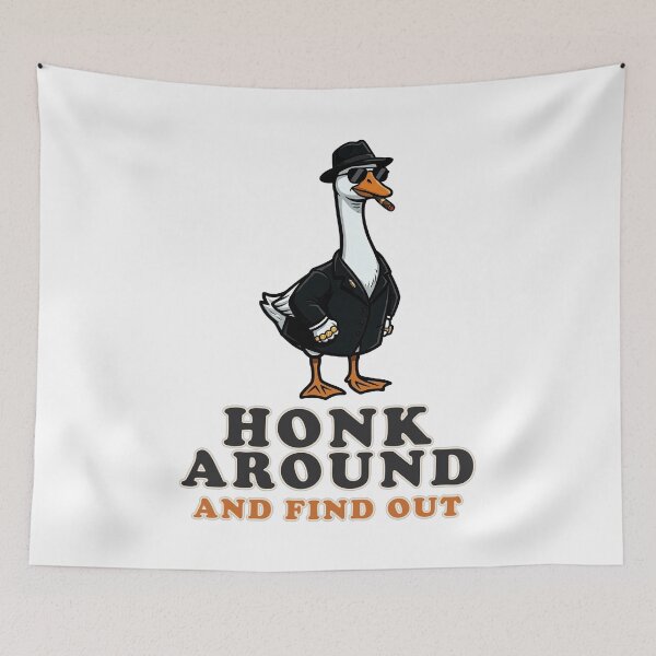 Item preview, Honk Around And Find Out | Funny Mafia Goose Mobster Version 1 designed and sold by Akio Saiko.