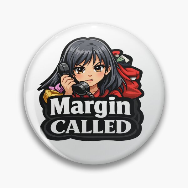 Item preview, Margin Called Anime Trader – Funny Stock Market & Options Trading Meme designed and sold by VolatilityEdge.