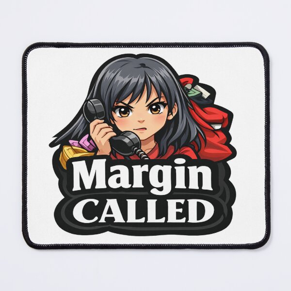 Item preview, Margin Called Anime Trader – Funny Stock Market & Options Trading Meme designed and sold by VolatilityEdge.
