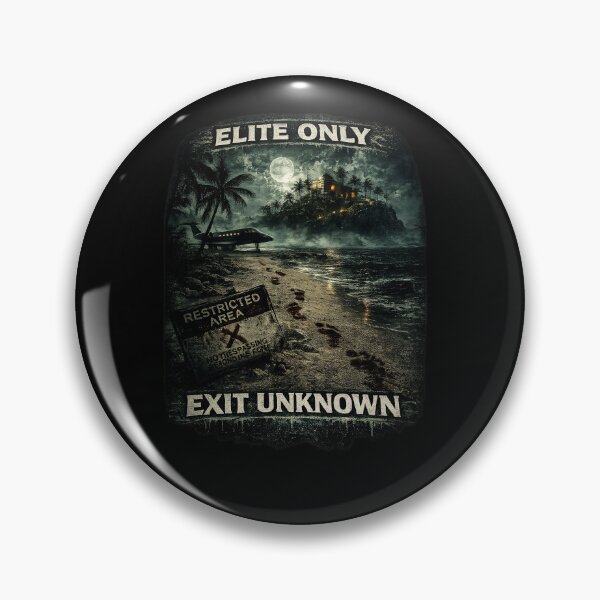 Item preview, Elite Only Exit Unknown Dark Secret Island Streetwear Graphic designed and sold by Sunny Flamingo Studio.