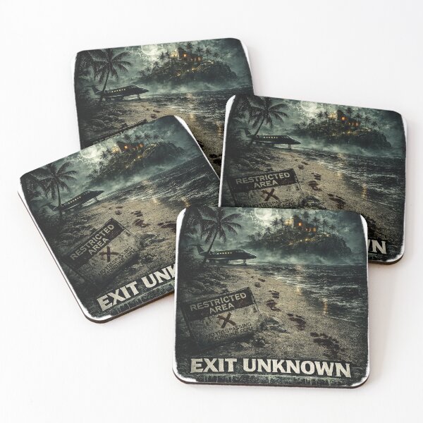 Item preview, Elite Only Exit Unknown Dark Secret Island Streetwear Graphic designed and sold by Sunny Flamingo Studio.