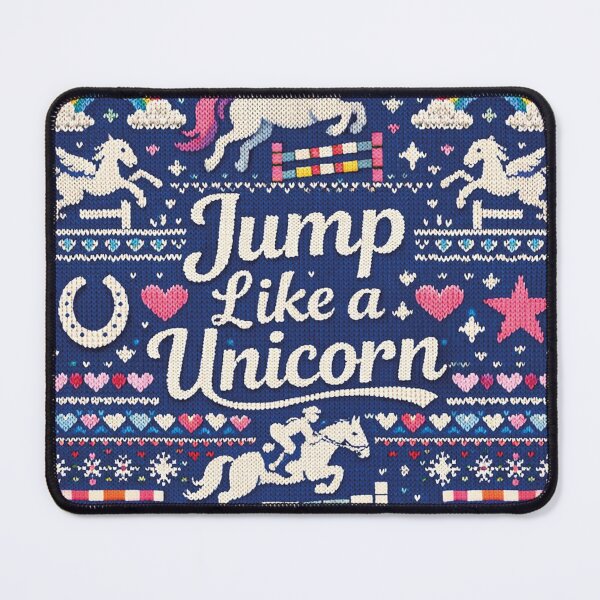 Item preview, Jump Like a Unicorn Show Jumping Knitting Pattern designed and sold by Mauswohn.