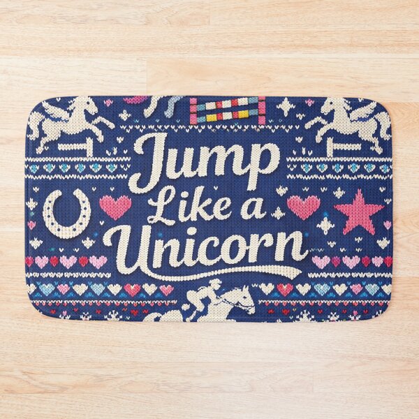 Item preview, Jump Like a Unicorn Show Jumping Knitting Pattern designed and sold by Mauswohn.