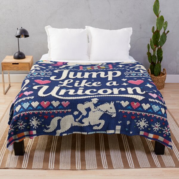 Item preview, Jump Like a Unicorn Show Jumping Knitting Pattern designed and sold by Mauswohn.