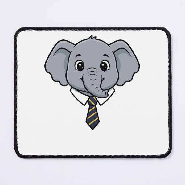 Item preview, Professional Cartoon Elephant Boss With Striped Tie designed and sold by k3rstman1.