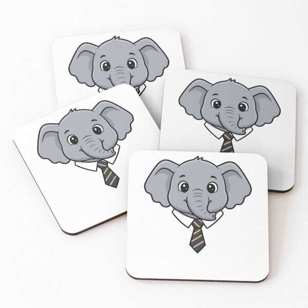 Item preview, Professional Cartoon Elephant Boss With Striped Tie designed and sold by k3rstman1.