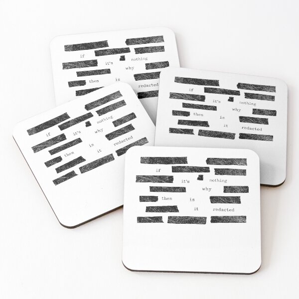 Item preview, Censored If It's Nothing Then Why Is It Redacted, Conspiracy Meme designed and sold by borenclolahroy.