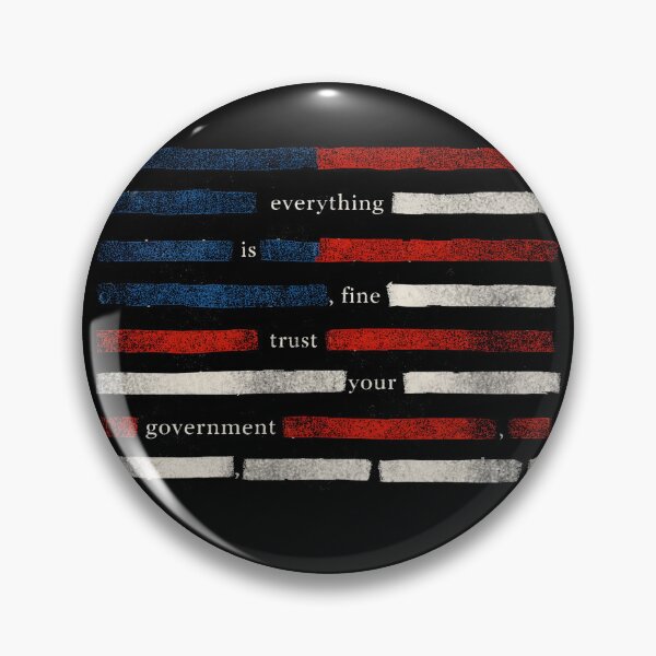 Item preview, Vintage Censored Everything Is Fine Trust Your Government Redacted Meme, USA FLAG designed and sold by borenclolahroy.