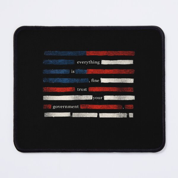 Item preview, Vintage Censored Everything Is Fine Trust Your Government Redacted Meme, USA FLAG designed and sold by borenclolahroy.