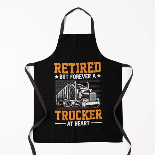 Item preview, Retired But Forever Trucker At Heart Funny Truck Driver designed and sold by Goleon12.