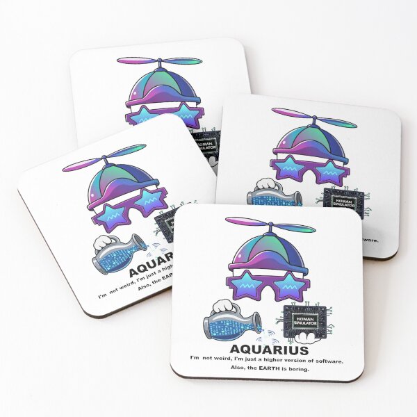 Item preview, Funny Aquarius Zodiac - "Higher Software" Digital Alien Design designed and sold by ClaussShop.