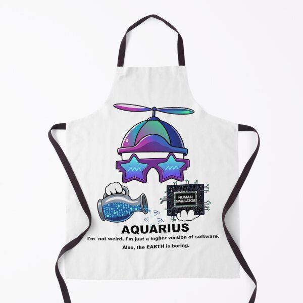 Item preview, Funny Aquarius Zodiac - "Higher Software" Digital Alien Design designed and sold by ClaussShop.