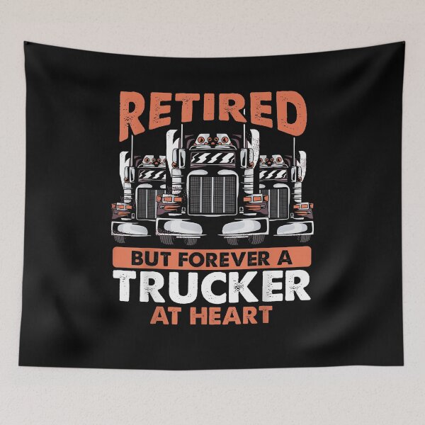 Item preview, Retired But Forever A Trucker At Heart Tow Truck Driver designed and sold by Goleon12.