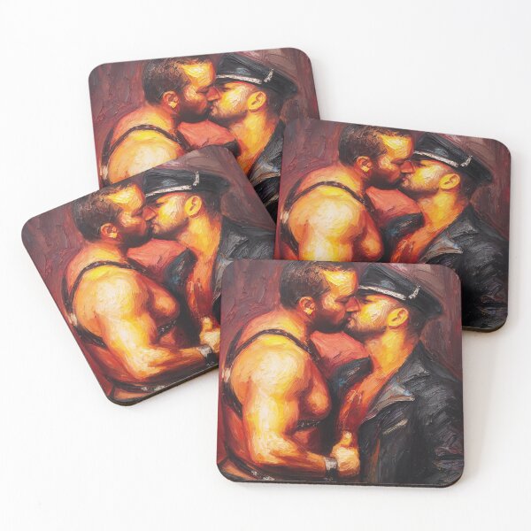 Item preview, A Kiss In Leather designed and sold by AndroscopedMen.