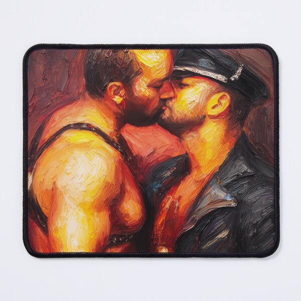 Item preview, A Kiss In Leather designed and sold by AndroscopedMen.
