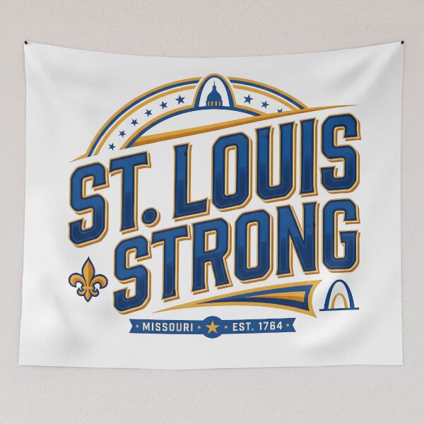 Item preview, missouri, st louis, louisiana, gateway arch, st louis skyline designed and sold by TrueArtVibes.