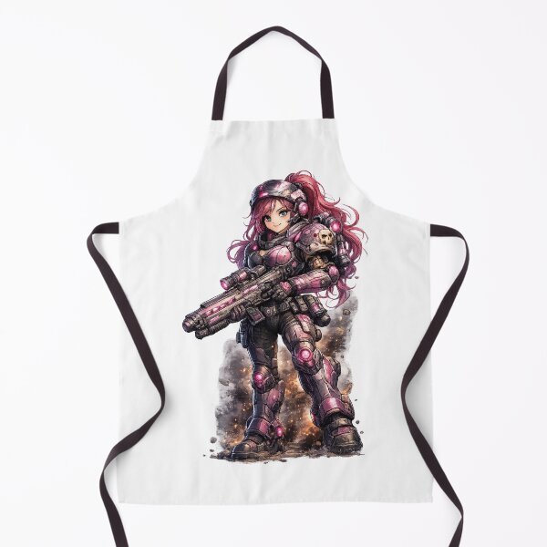 Item preview, Cute Anime Female Space Marine designed and sold by VoidLaughs.