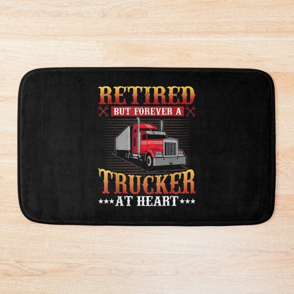 Item preview, Retired But Forever Trucker At Heart Funny Truck Driver designed and sold by Goleon12.