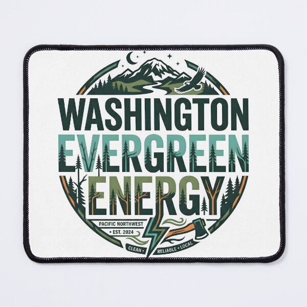 Item preview, washington energy, renewable energy, green energy designed and sold by TrueArtVibes.