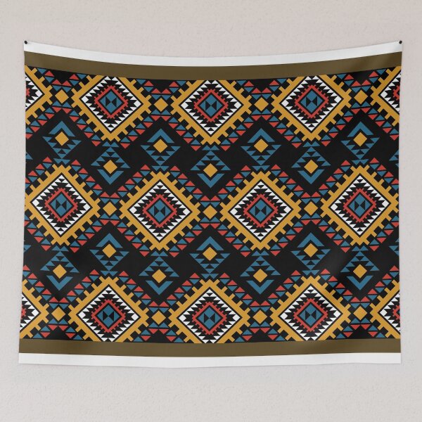 Item preview, Colorful Tribal Geometric Aztec Seamless Pattern designed and sold by PowerAntShop.