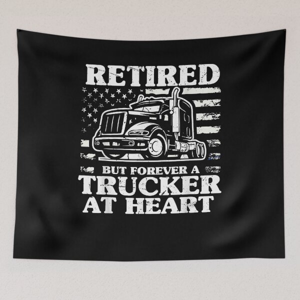 Item preview, Funny Retired But Forever A Trucker At Heart American Flag Men designed and sold by Goleon12.