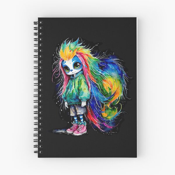 Item preview, Happy Colorful Cat-Girl  designed and sold by Poppflix-TM.