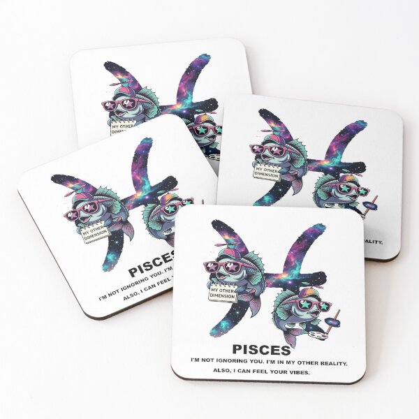 Item preview, Funny Pisces Zodiac - "Other Reality" Artistic Space Fish Design designed and sold by ClaussShop.