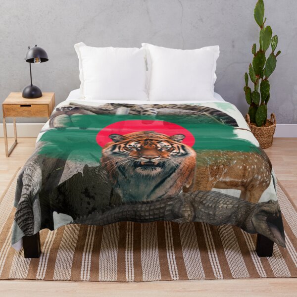 Item preview, Six Iconic Wild Soul of Bangladesh (Royal bengal tiger, rare clouded leopard, spotted deer, gharial, western hoolock gibbon, asian elephant) designed and sold by BigSquareOfficial.