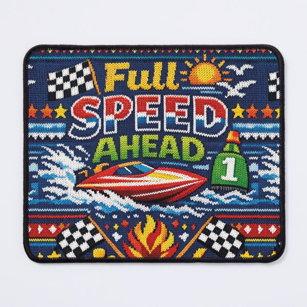 Item preview, Full Speed Ahead Speedboat Motorboat Knitting Pattern designed and sold by Mauswohn.