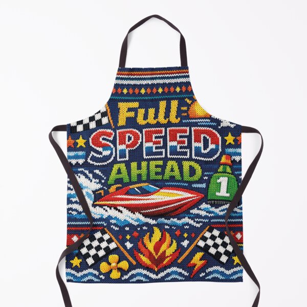 Item preview, Full Speed Ahead Speedboat Motorboat Knitting Pattern designed and sold by Mauswohn.